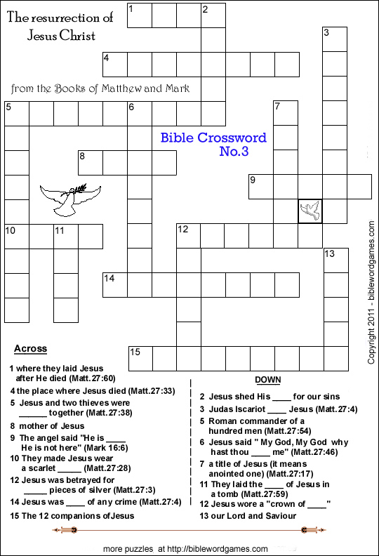 Kids Crosswords Online Printable