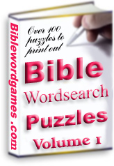 Bible wordsearch puzzles