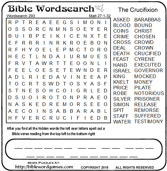 Bible wordsearch Puzzle
