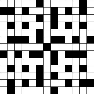 Bible Fill-in type crossword sample